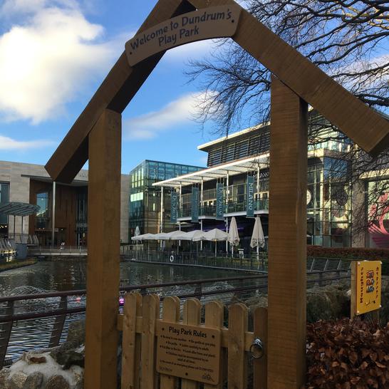 Dundrum Playpark Wooden Signage