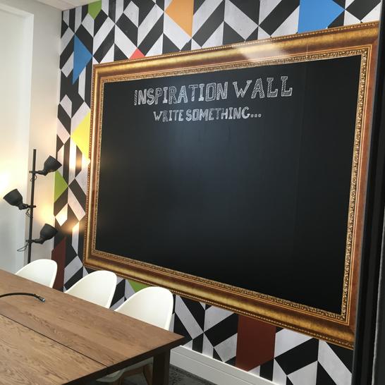 Inspirational Chalk Marker Wall