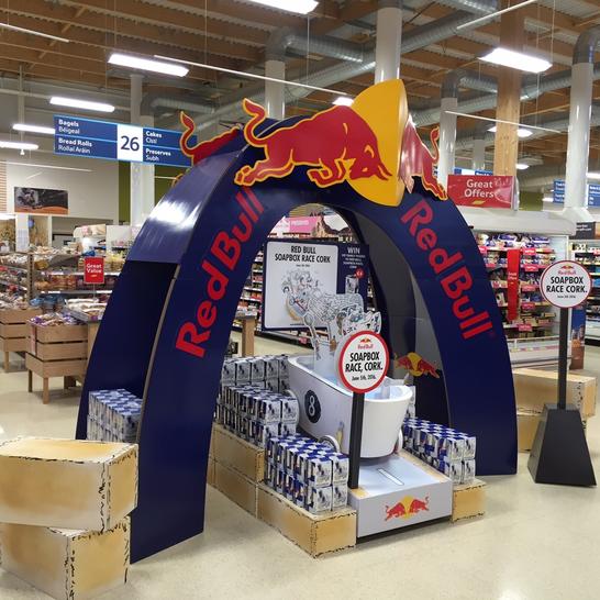 Redbull soapbox display